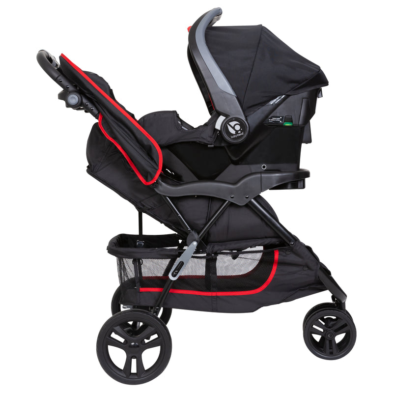 red stroller travel systems