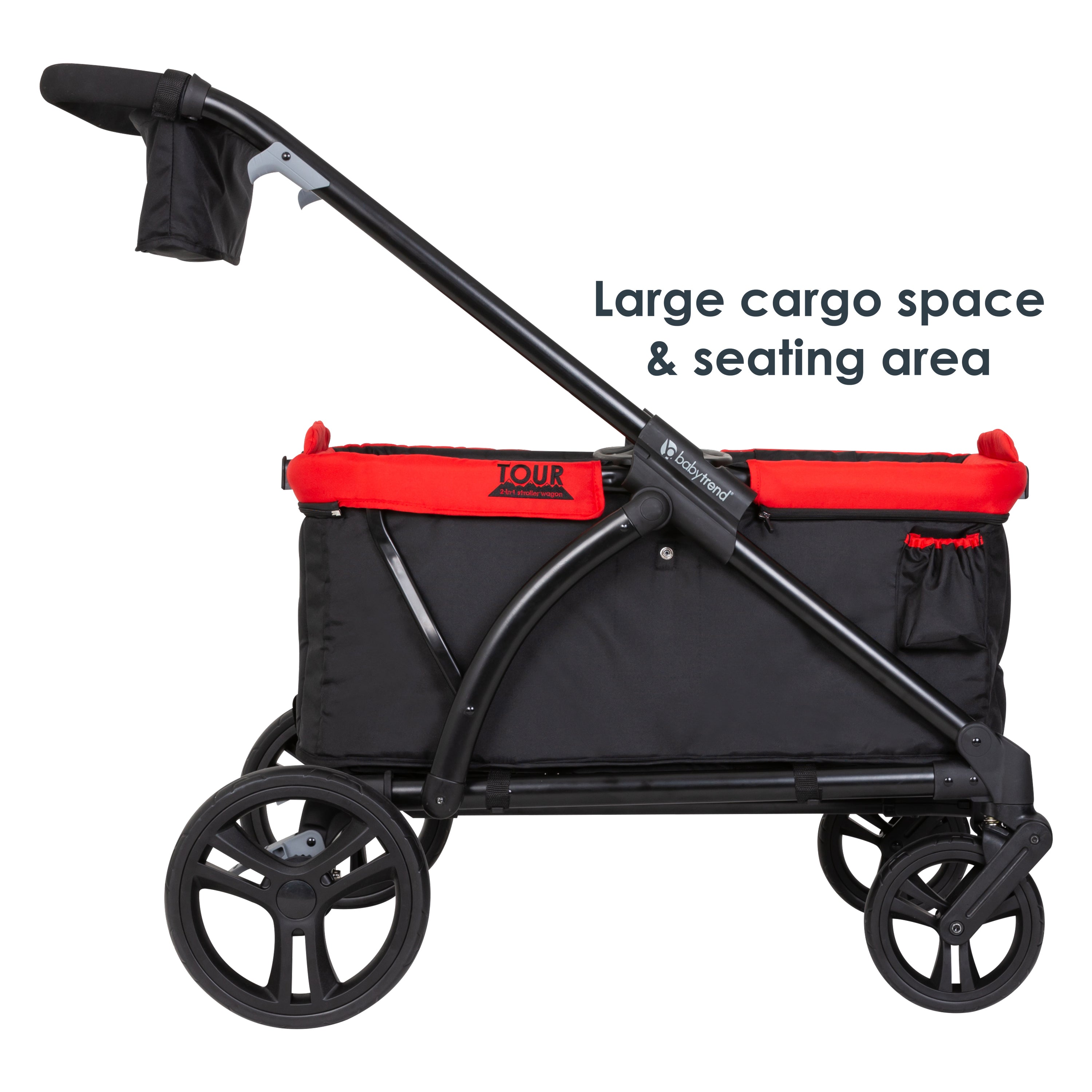 Baby Trend Tour 2-in-1 Stroller Wagon | Mars Red | Walmart Exclusive