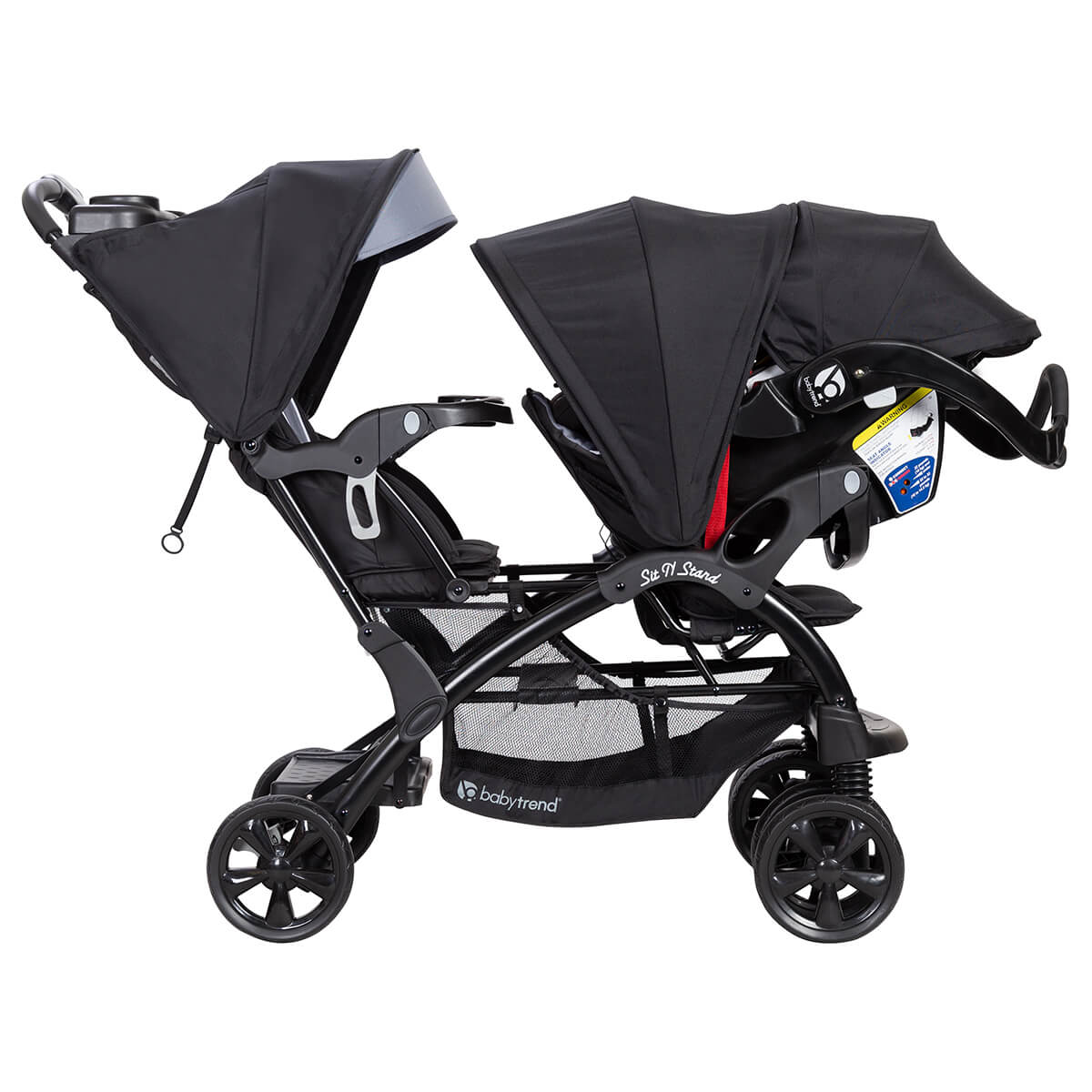 sit n stand double stroller car seat compatibility