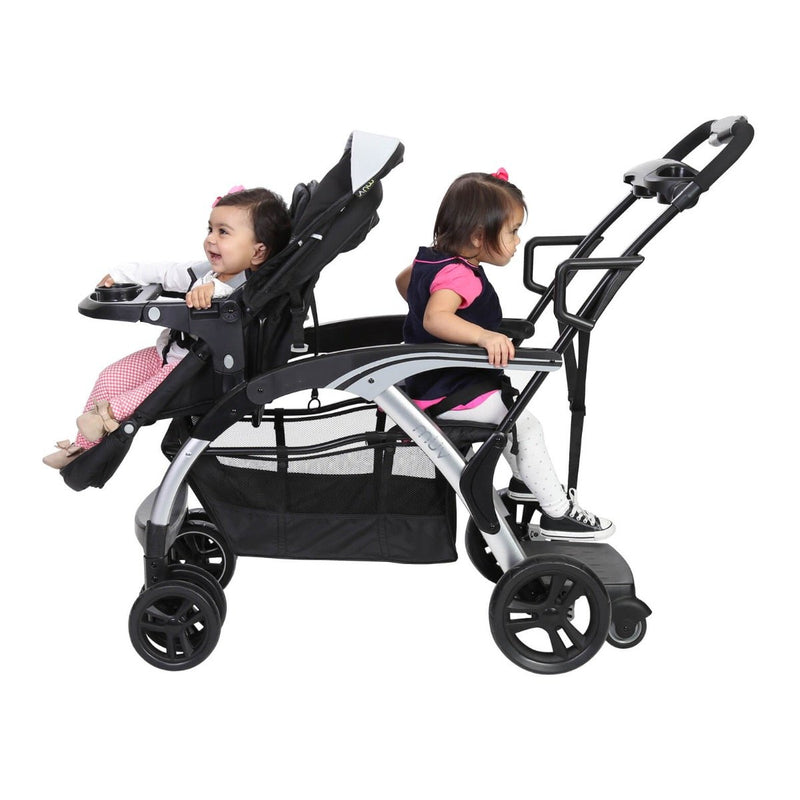 compare sit and stand strollers