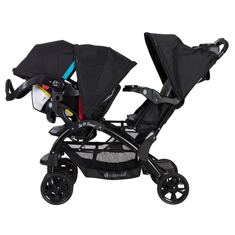 baby trend double stroller with car seat