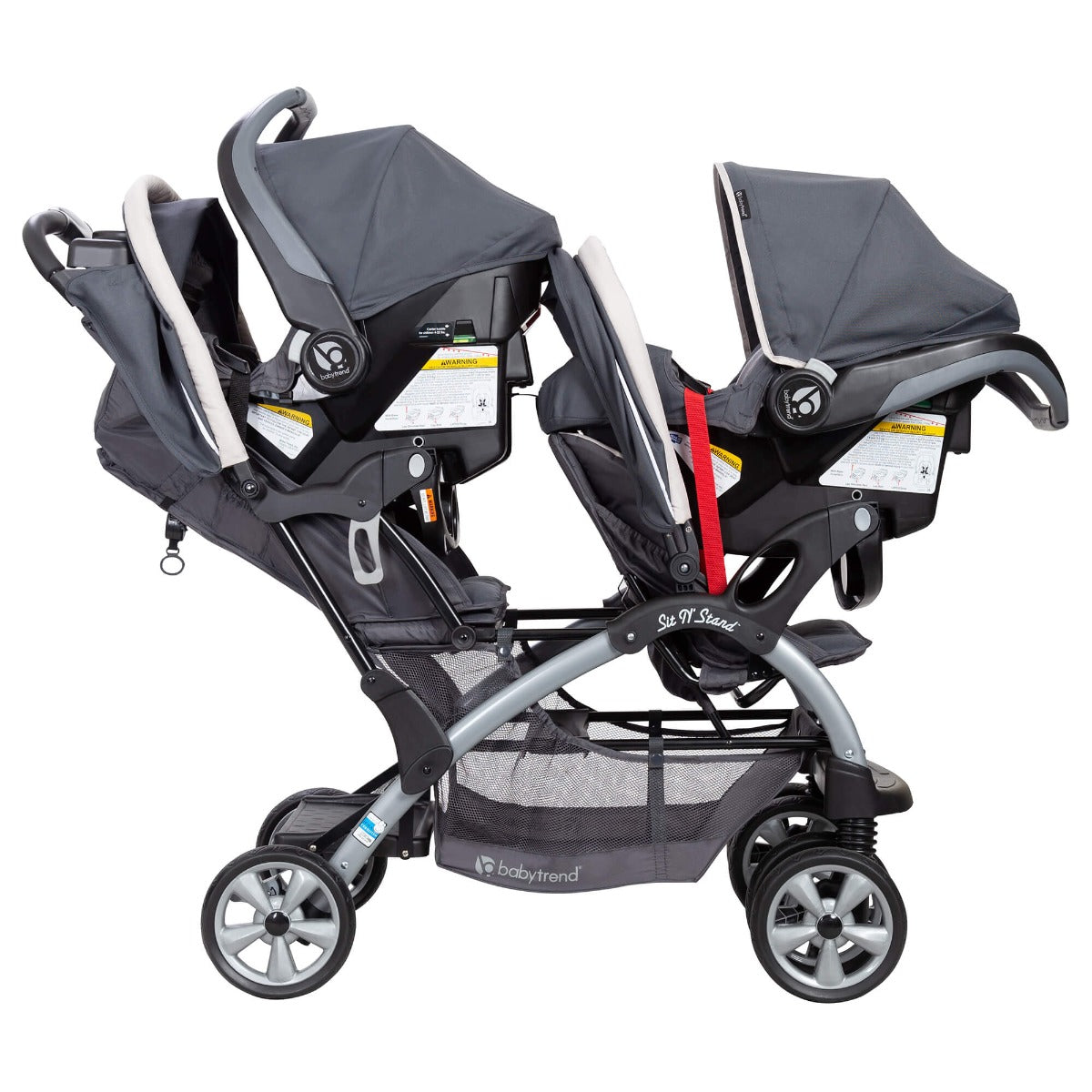 Baby Trend Sit N' Stand® Double Stroller | Magnolia | For Two or Twins