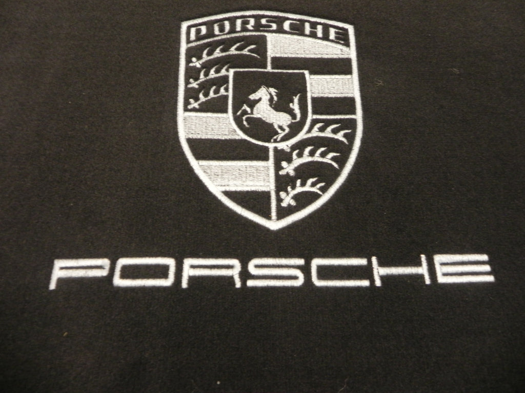 Porsche 924/944 trunk mat, Black with Silver Crest and lettering, Grey ...
