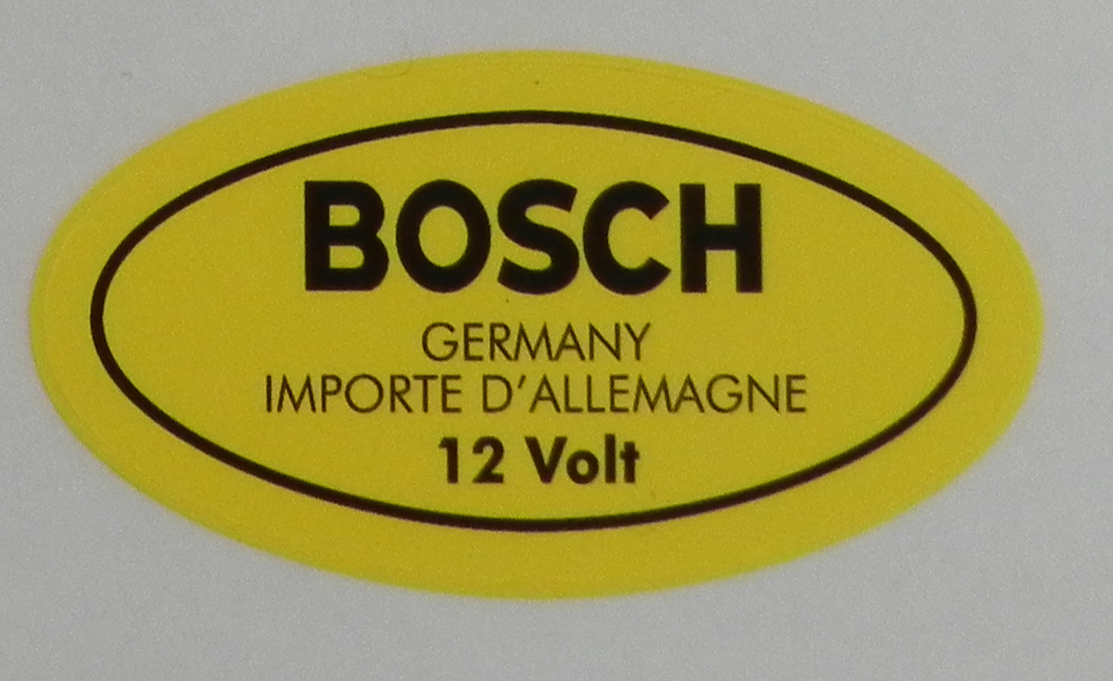 New 356 912 Bosch 12v Ignition Coil Decal 1950 69 Aase Sales