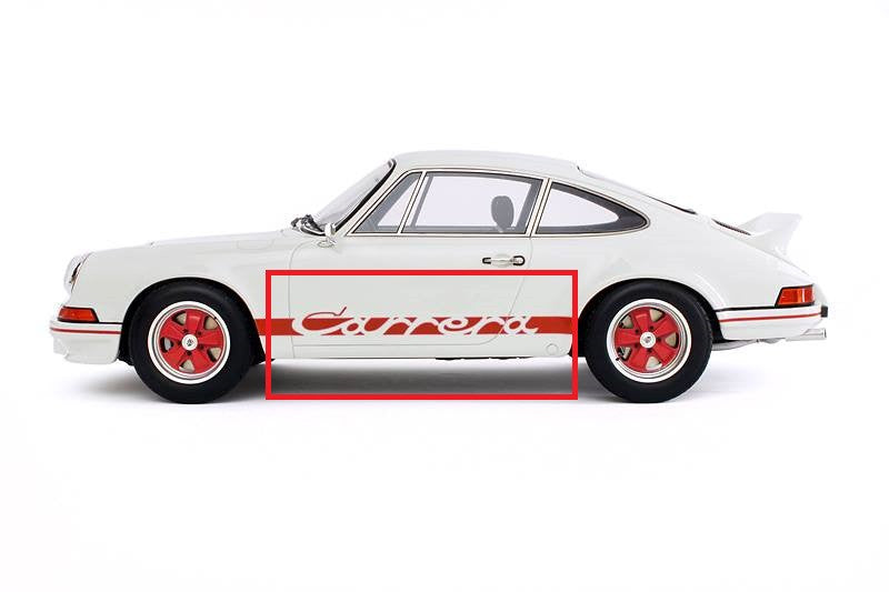 New) 911 Red Carrera Side Decal - 1969-89 - AASE Sales
