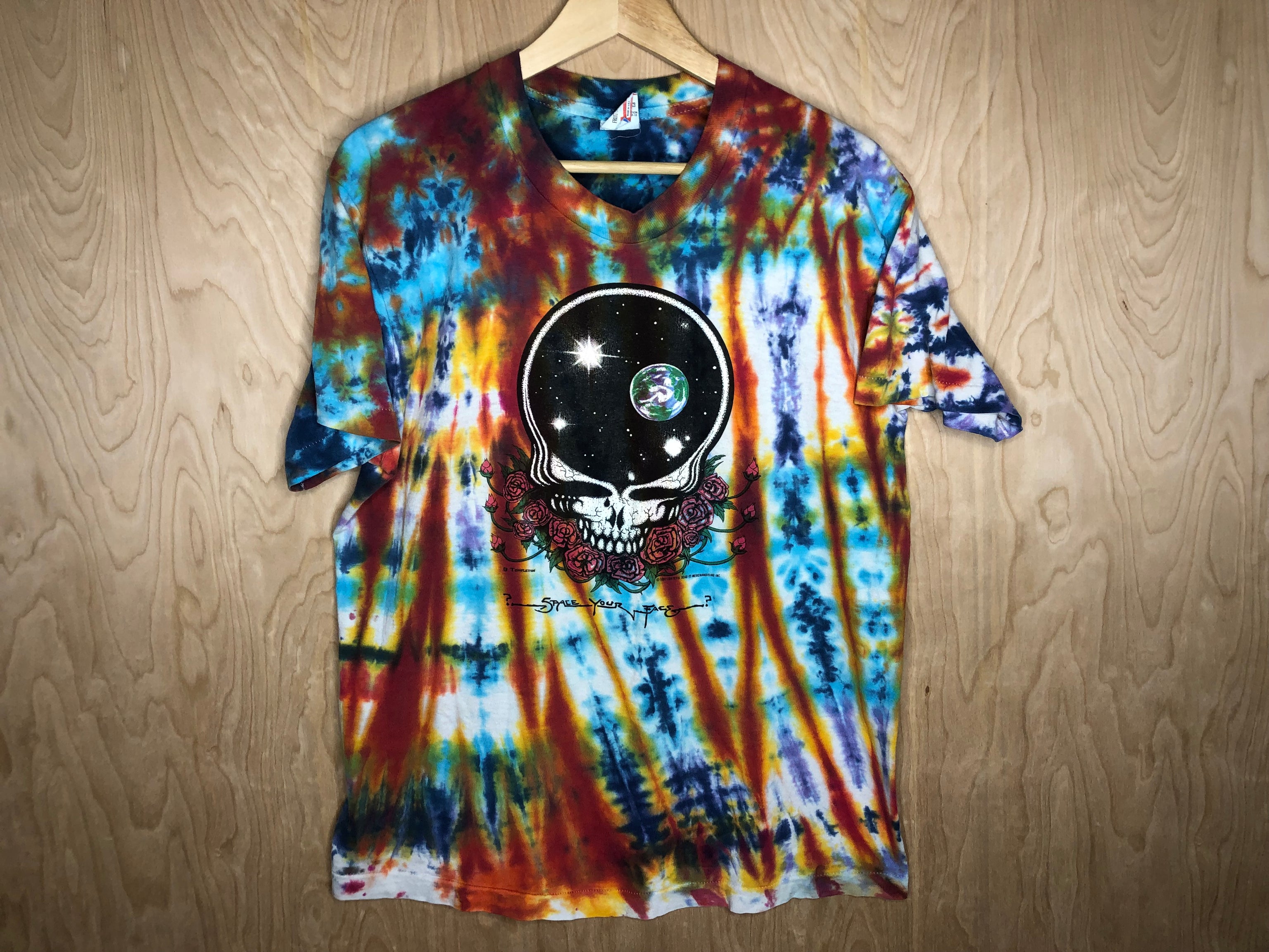 grateful dead space your face shirt