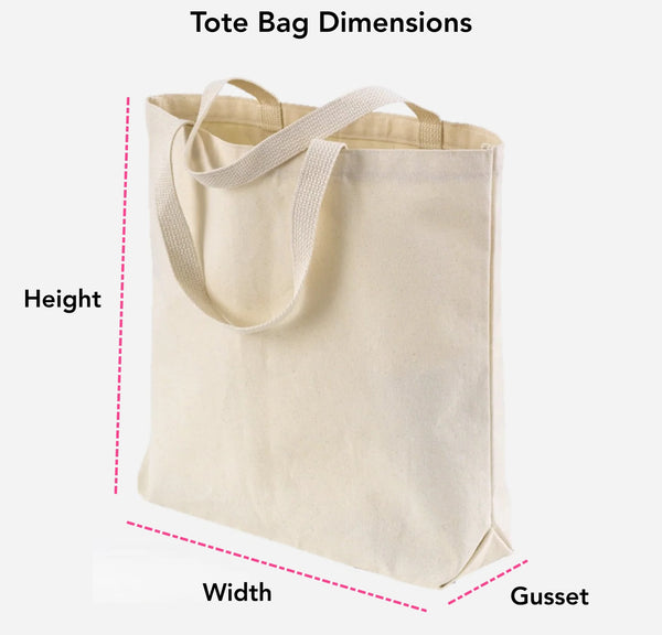 Tote Bags Size Guide: Measuring Guide for Tote Bag Dimensions