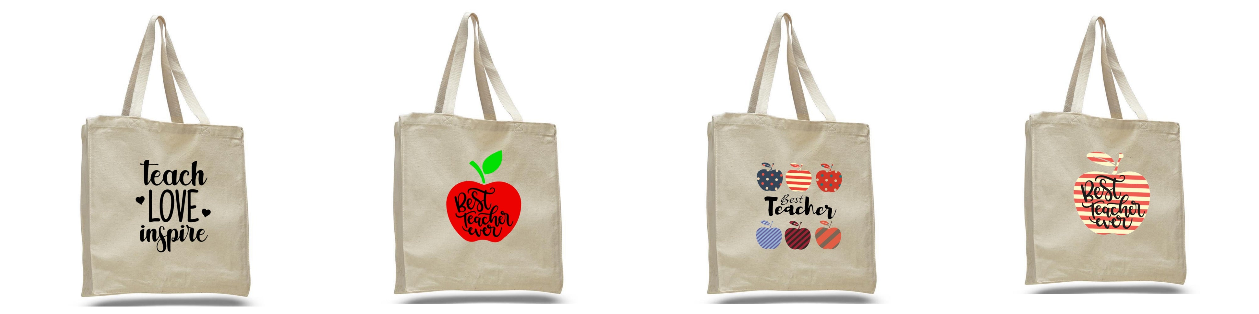 The Best Custom Teacher Canvas Tote Bags Personalized