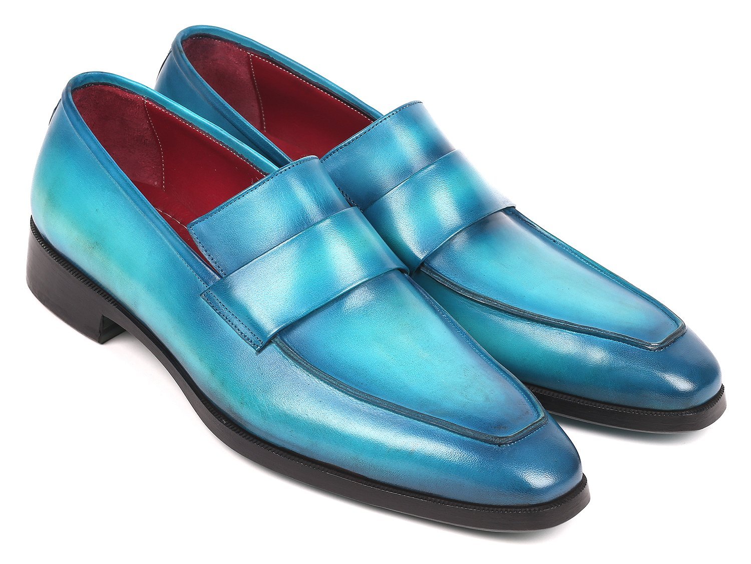 turquoise mens loafers