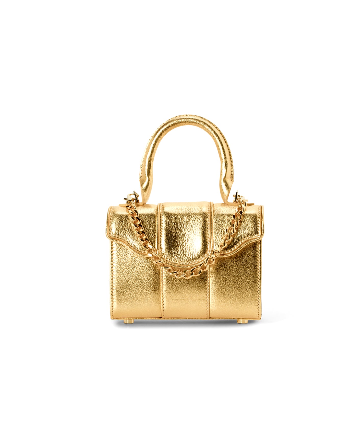 Meli Mini in Gold Leather | Liselle Kiss