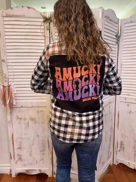 Sarah Hocus Pocus Vintage Tee Flannel