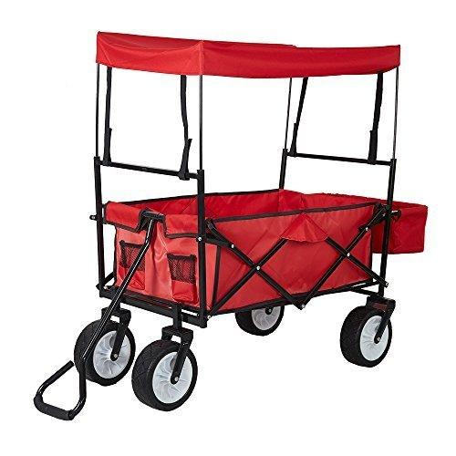 red wagon with canopy