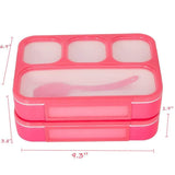 Bosonshop Kids Children Bento Lunch Box Eco-Friendly BPA Free Leakproof Container, 2PCS