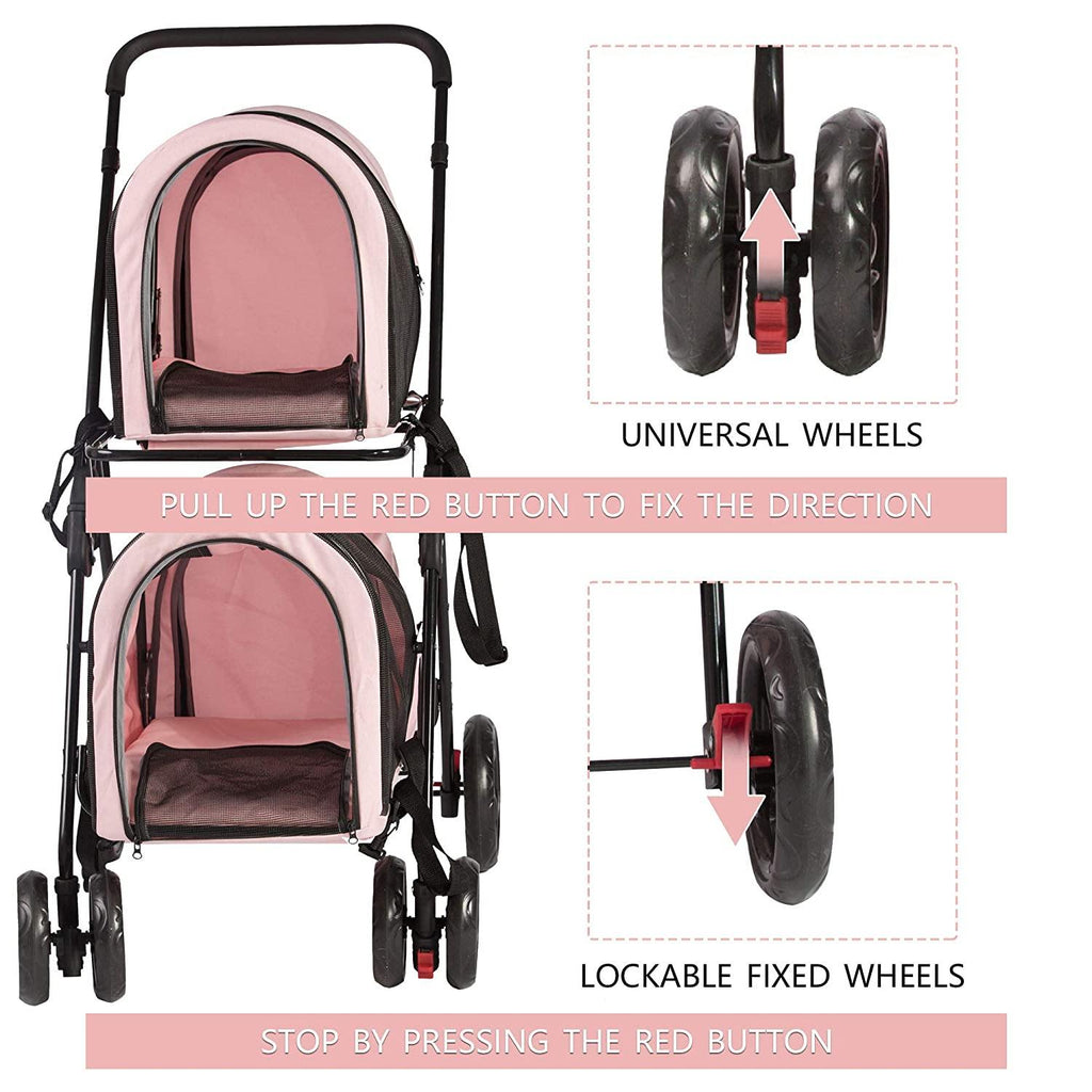 double decker pet stroller