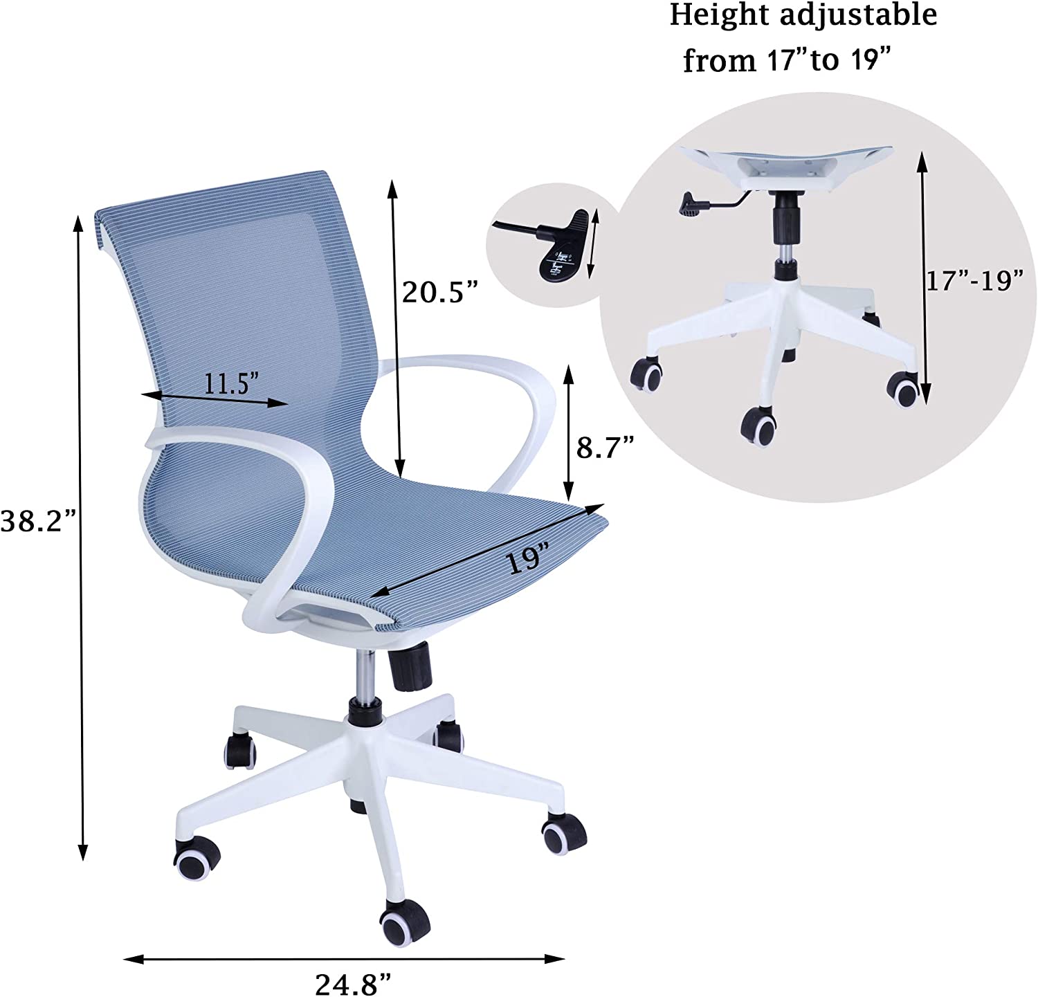 beckson ergonomic mesh task chair