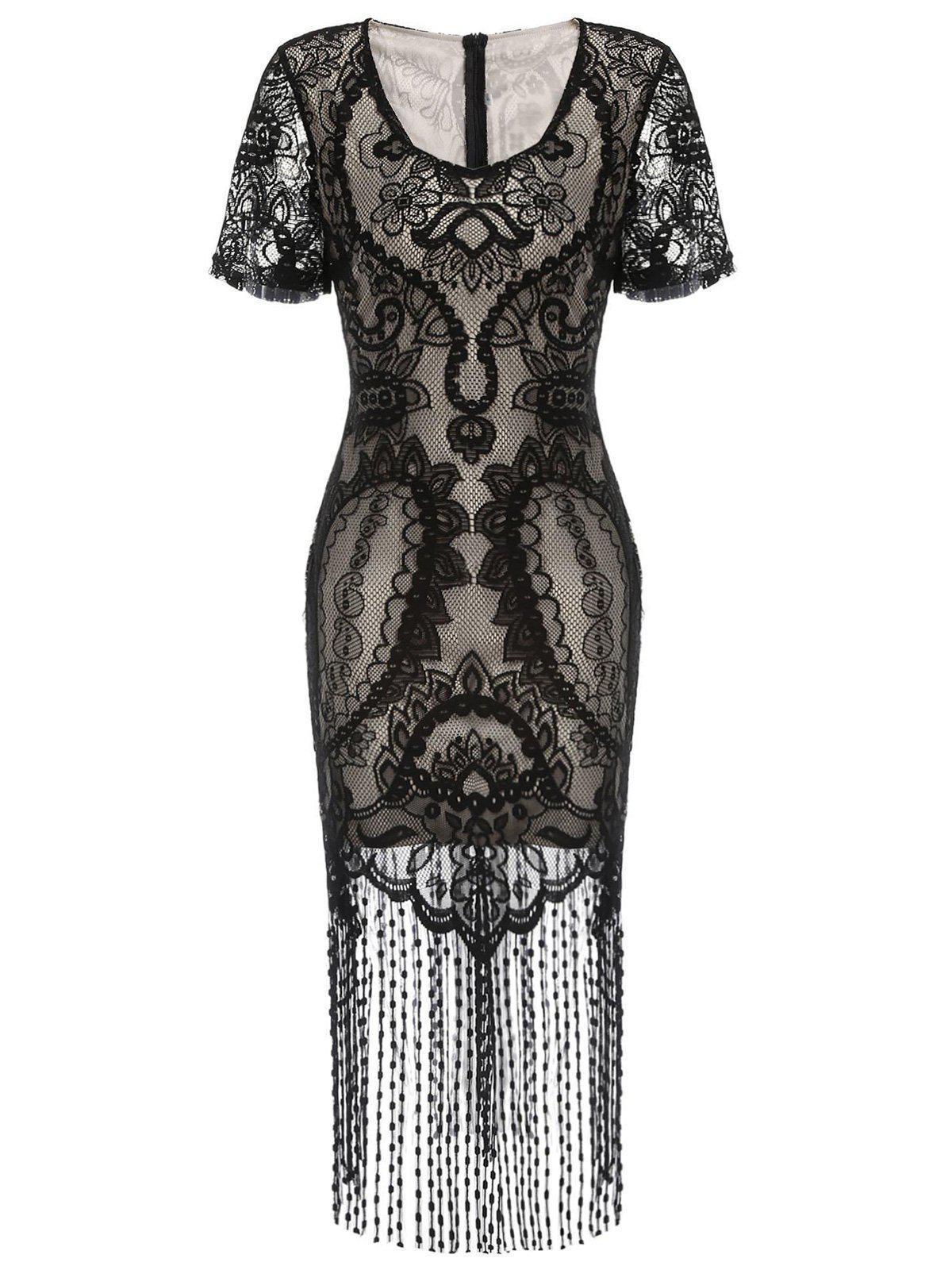 lace flapper dress