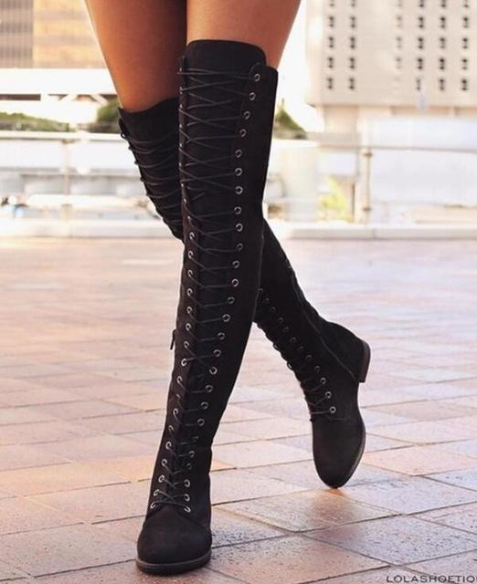 gladiator over the knee boots