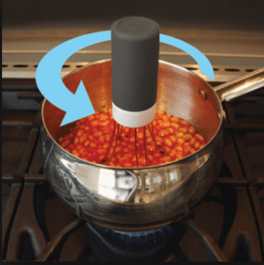 3-speed Automatic Hands-Free Pot Stirrer for kitchen cooking.