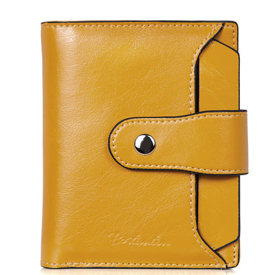 Lnna Small Bi-Fold Pocket Wallet Zippered Checkbook Cover — Bostanten –  BOSTANTEN