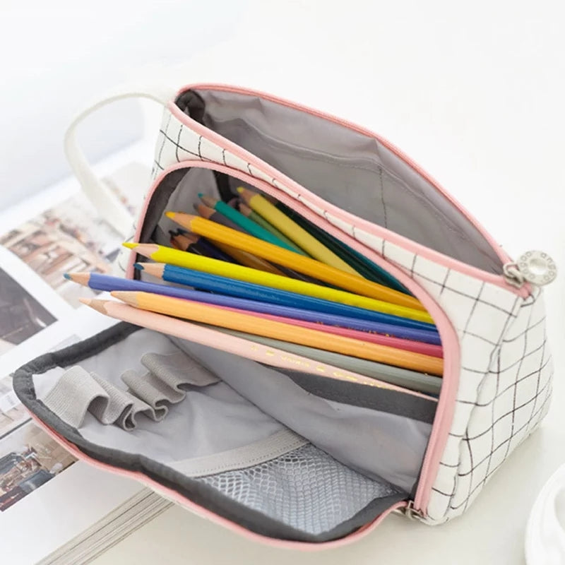 pencil case with many pockets