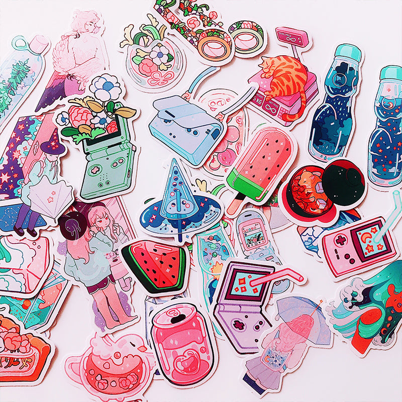 kawaii aesthetic stickers 70 or 190pcs otrio stationery