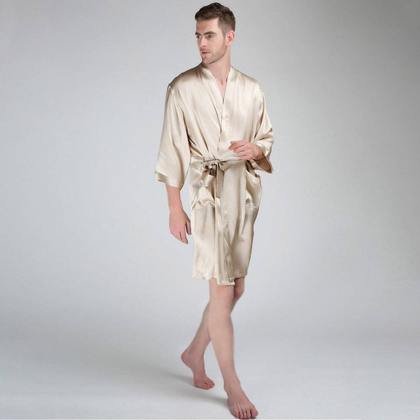 Men Silk Robes