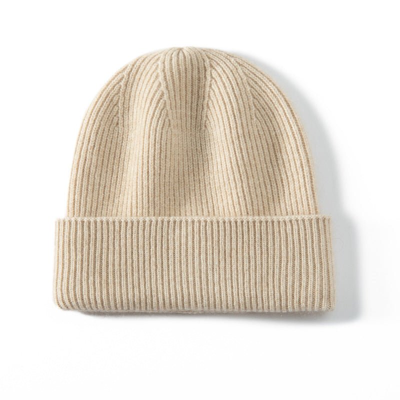 100% Cashmere Beanie Hat for Women and Men, Luxury Lightweight Cashmere Cap for Winter