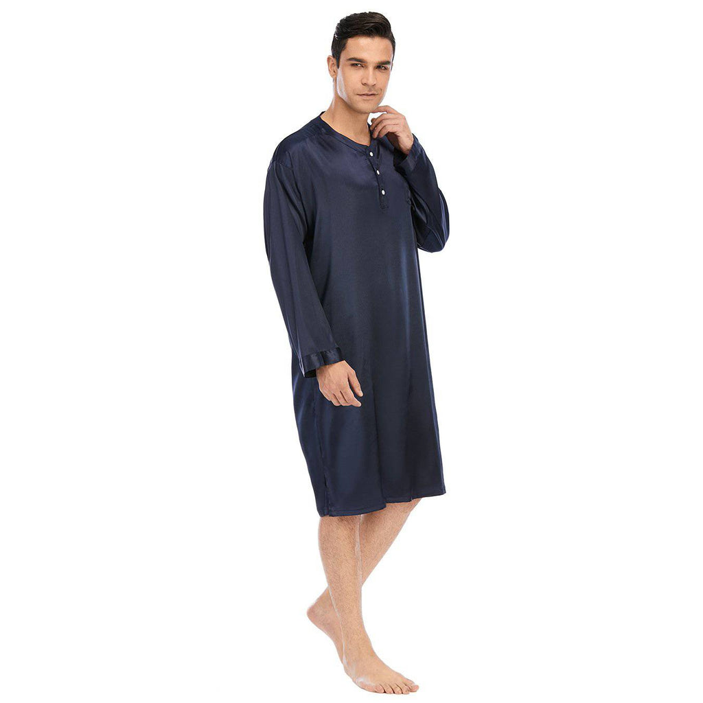 19 Momme Mens Silk Nightshirt Silk Nightwear – slipintosoft