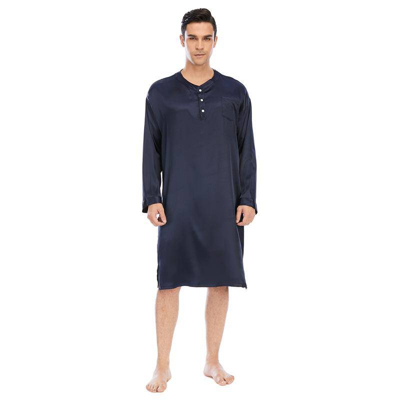 19 Momme Mens Silk Nightshirt Silk Nightwear – slipintosoft
