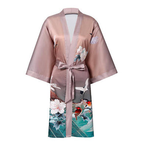Luxury Mulberry Silk Kimono Robes for Women
