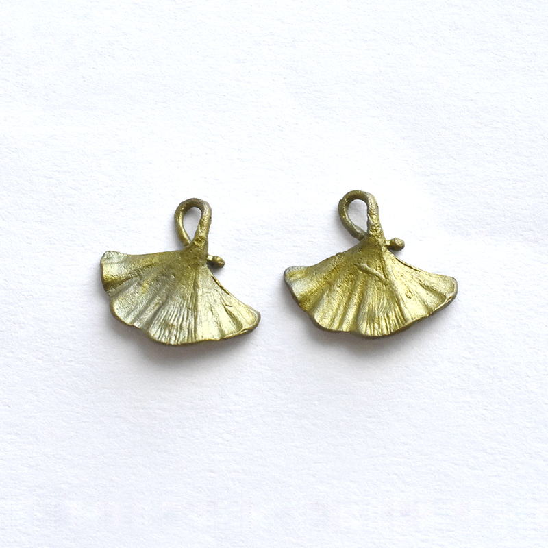 Ginkgo Post Earrings - Goldmakers Fine Jewelry
