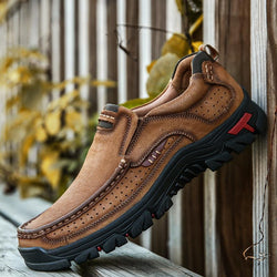 stylish leather hiking boots