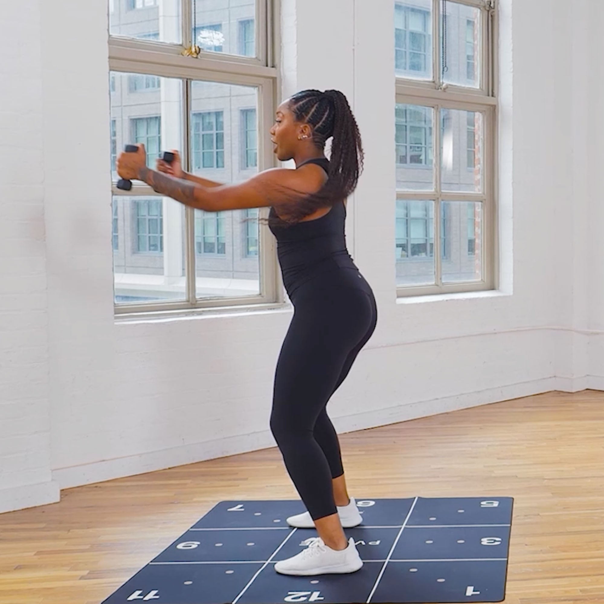 Get your heart pumping by alternating cardio and form-focused strength pushes.