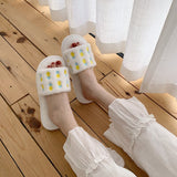 Load image into Gallery viewer, Strawberry Furry House Slippers Plush Winter Indoor Shoes