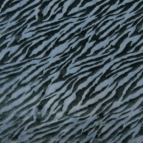 Navy Burnout Velour Fabric - Pound Fabrics