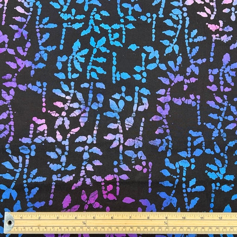 Leaf Branches Cotton Batik Fabric - Pound Fabrics