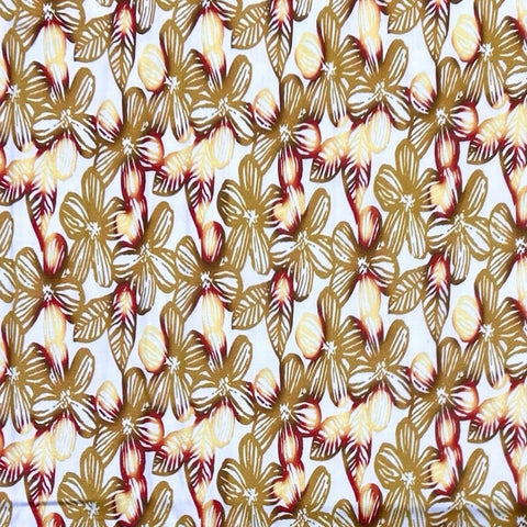 Floral Fantasy Cotton Satin Fabric - Pound Fabrics