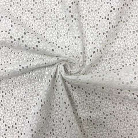 2 Yard White Cotton Fabric,Natural Cotton Poplin Fabric by The Yard,White  Fabric,59 Inches Wide 100% Cotton Fabric,Soft Embroidery Muslin Quilting