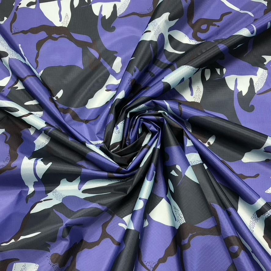 Water Resistant Camouflage Ripstop Fabric - Pound Fabrics