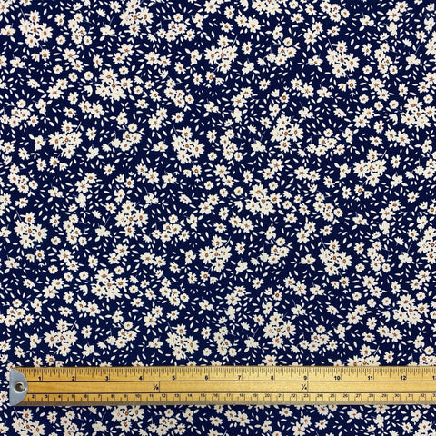 Elegant Floral Rose & Hubble Cotton Poplin Fabric – Pound Fabrics