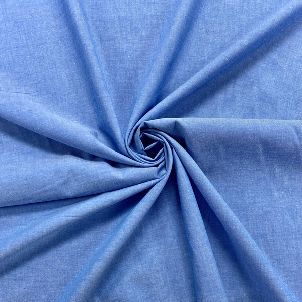 Yarn Dyed Cotton Chambray Fabric | Pound Fabrics