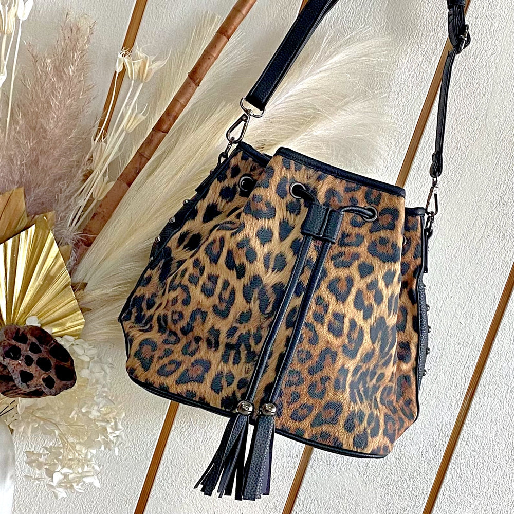 zara leopard print bag