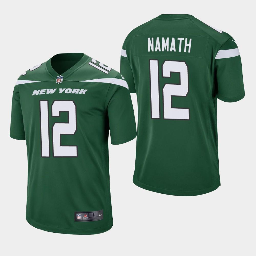 Joe Namath New York Jets 2019 Game Jersey 2019 - Green – luckyshopee