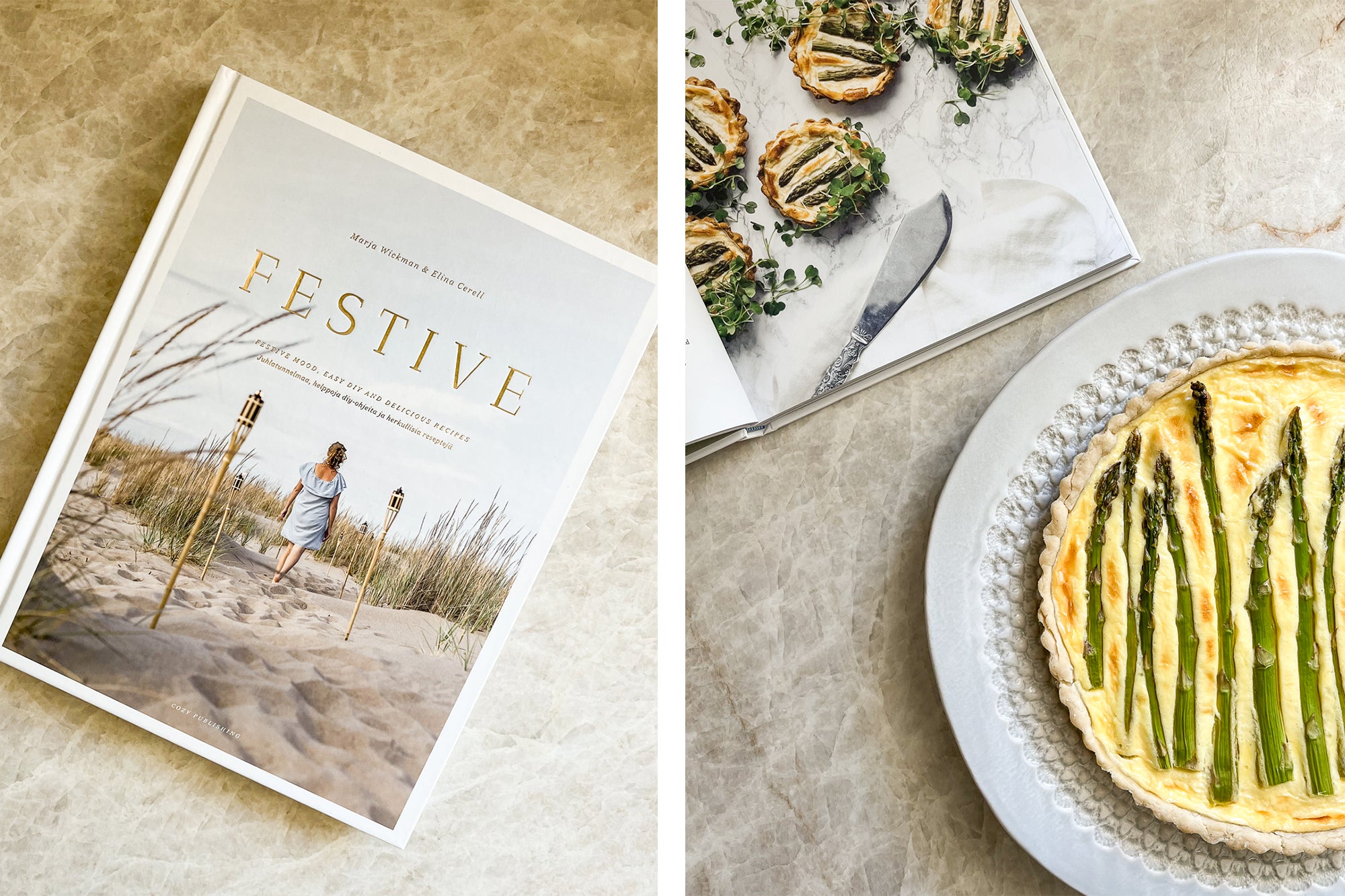 Festive Cookbook, Asparagus Tart