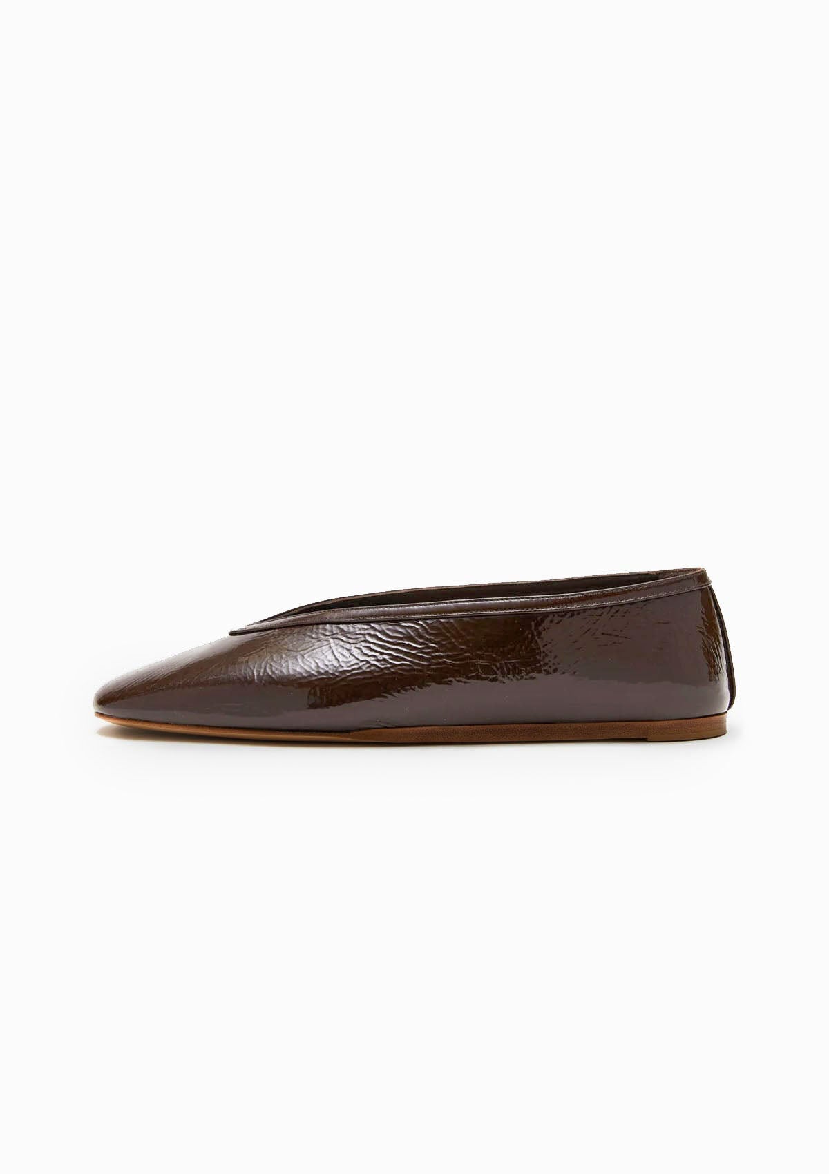 Luna Slipper | Chocolate Patent Leather - DIANI product image