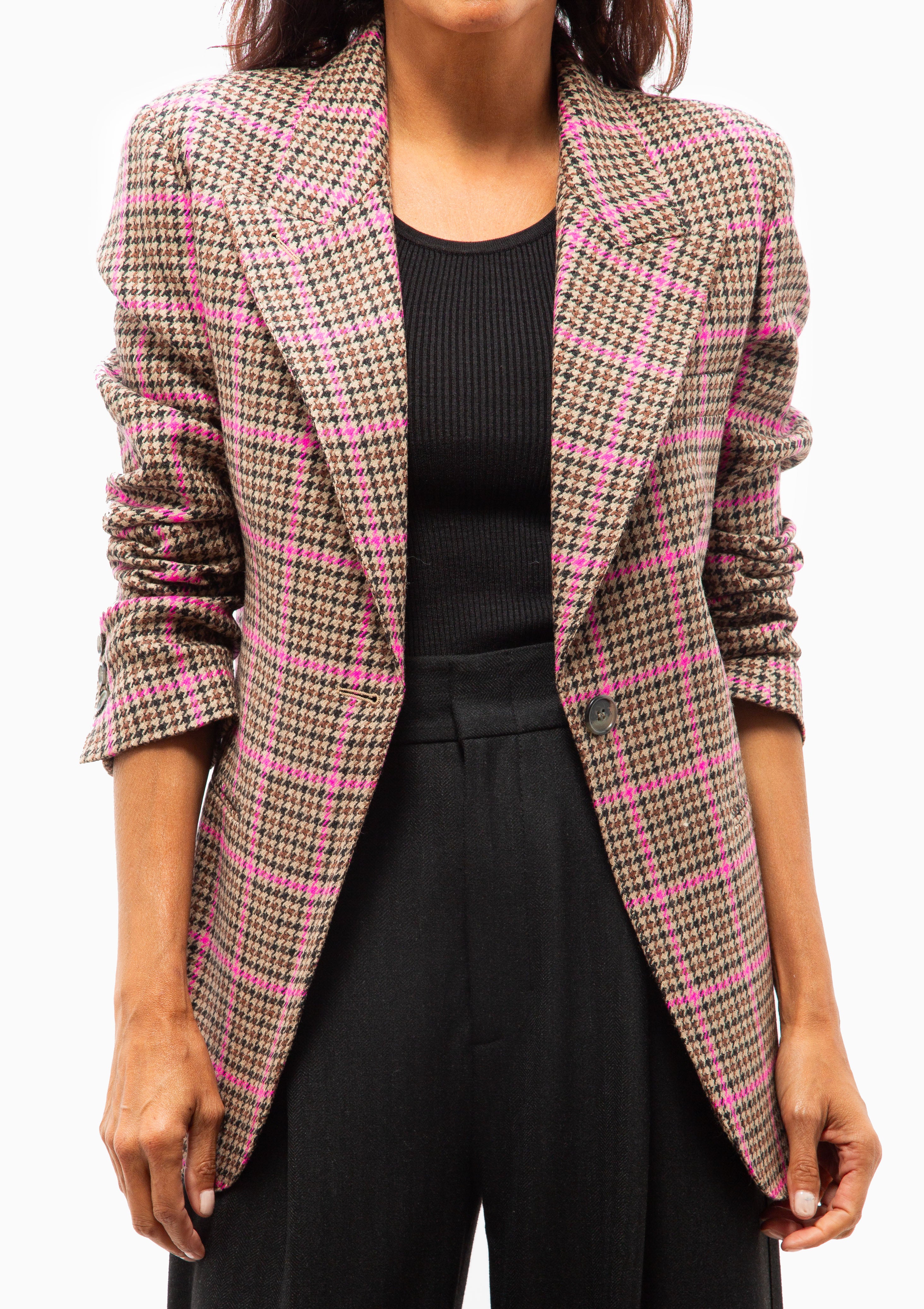 90's Blazer | Pink Glencheck - DIANI product image