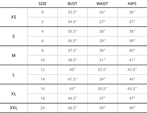 Size Chart Herno – DIANI