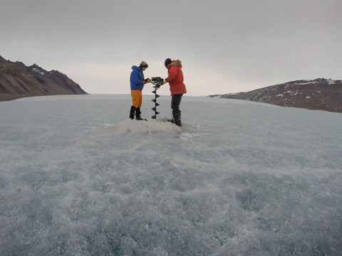 Antarctic ice hole