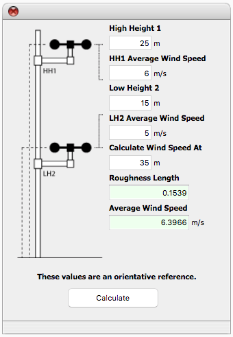 Multiple heights wind measurement