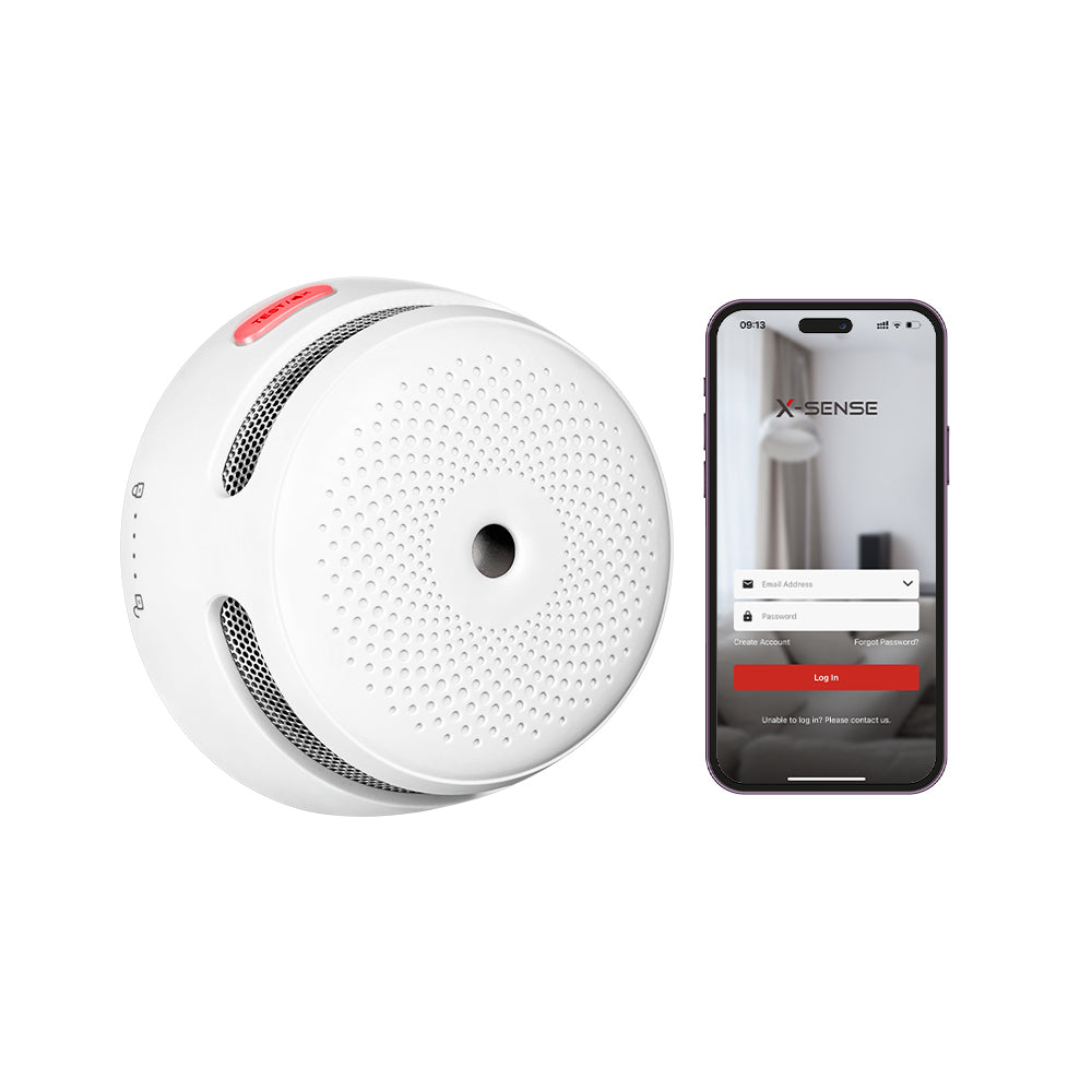 X-Sense AC Hardwired Combination Smoke and Carbon Monoxide Detector,  Hardwired Interconnected Smoke and CO Detector Alarm with Replaceable  Battery